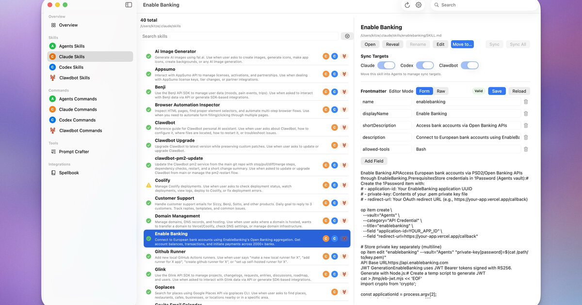 Gestione skill in OpenClaw