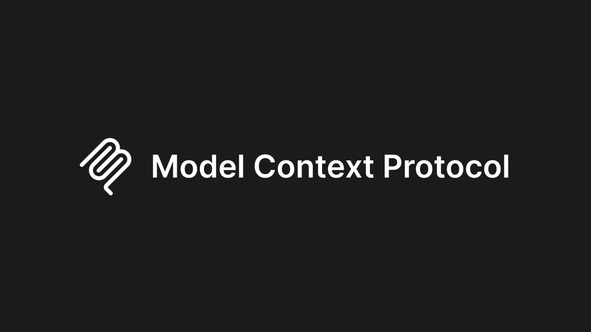 Logo ufficiale del Model Context Protocol su sfondo scuro